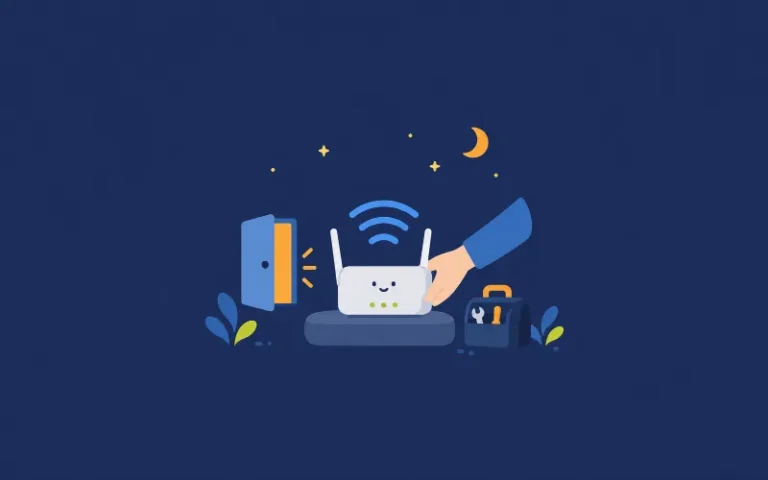 ルーターを設置するイラスト